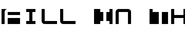 Fill In The Gaps font preview